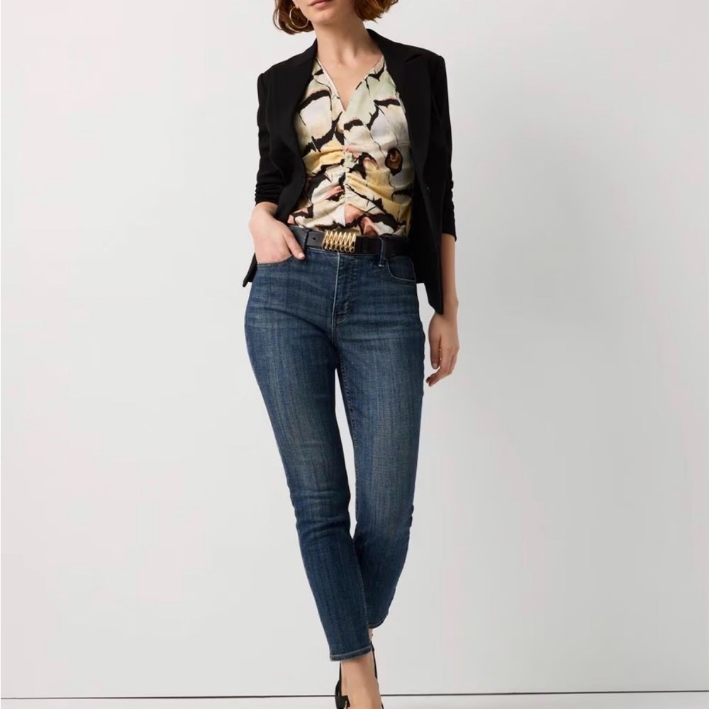 White House Black Market Dark Blue Skinny Jeans